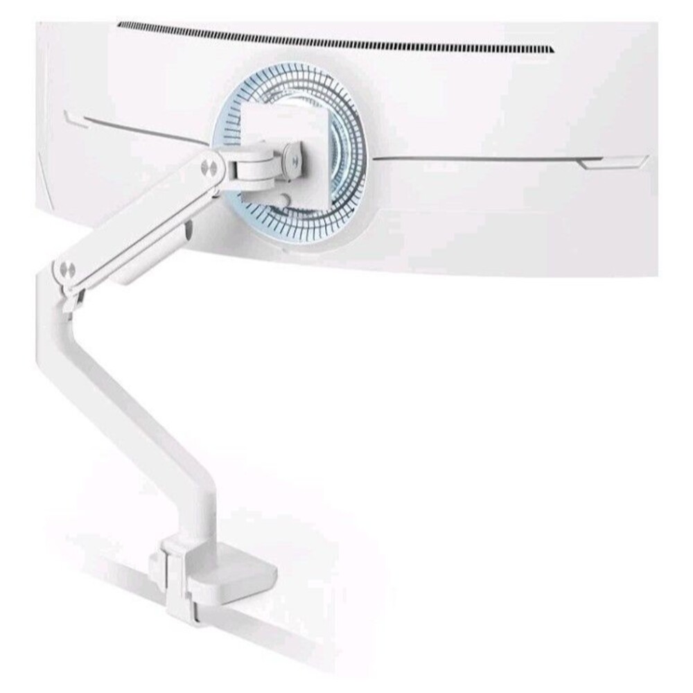 Ultrawide Monitor Arm White for 17 to 49 Inch Heavy Duty Curved Monitor, Hold...